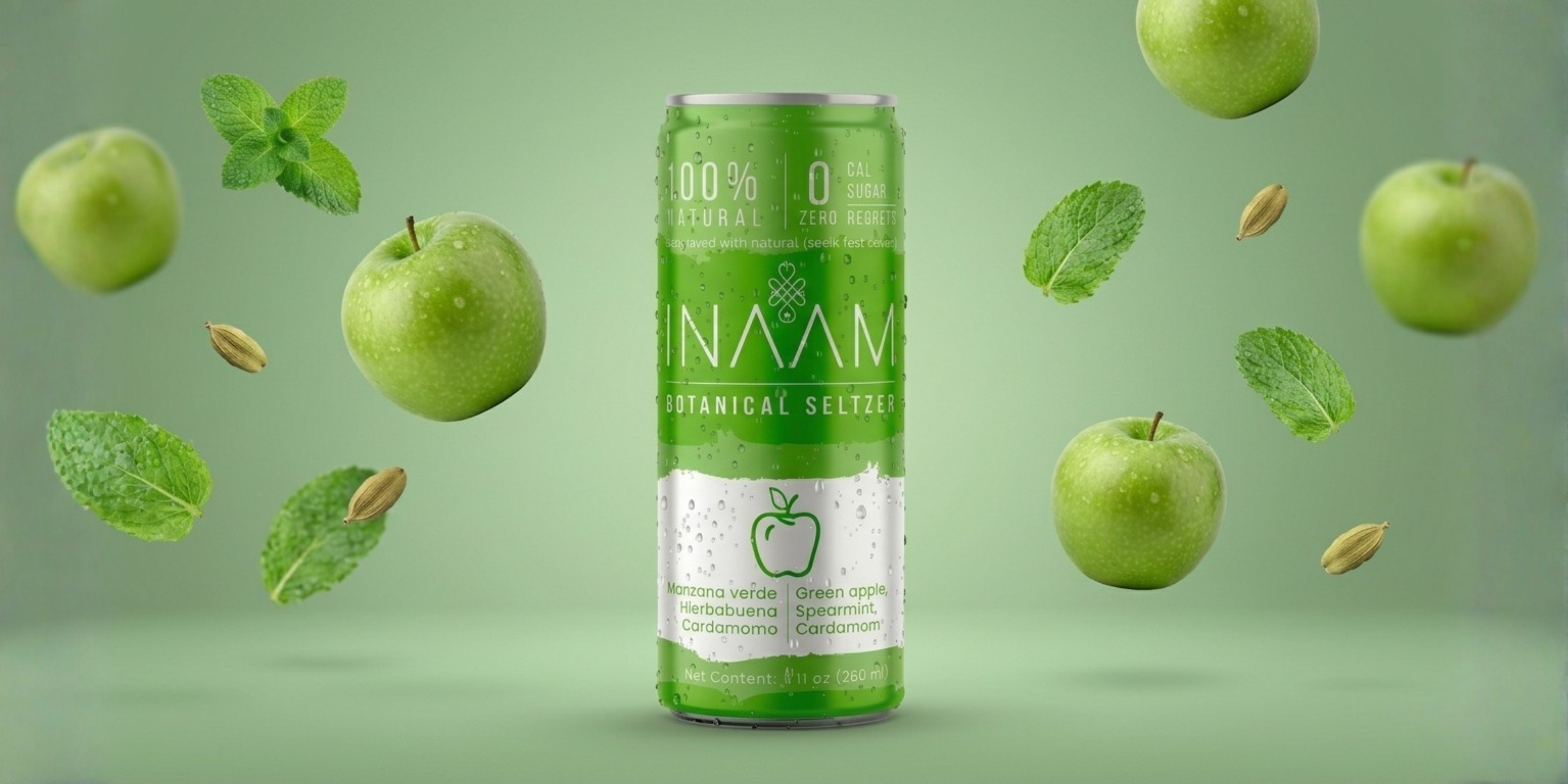 Manzana Verde, Hierbabuena y Cardamomo
